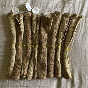 Anthropologie gold metallic placemats - Set of 8